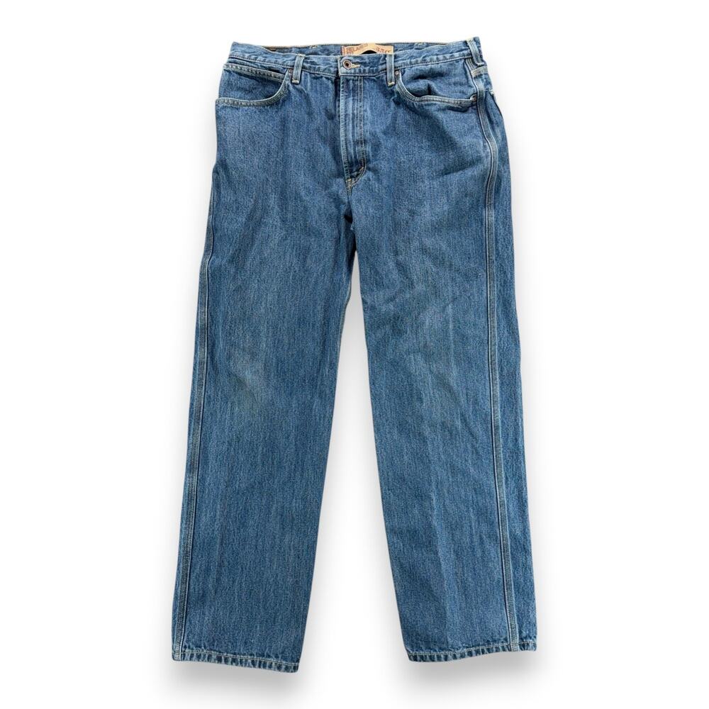 Vintage Levis 550 Jeans Mens 36x32 Blue Denim Relaxed Dark Wash 38x30 Tag Y2K